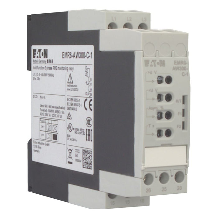 Eaton - Phasenüberwachungsgerät Phasenwächter EMR6-AW300-C-1 160-300VAC 50/60Hz  − 1 Stück
