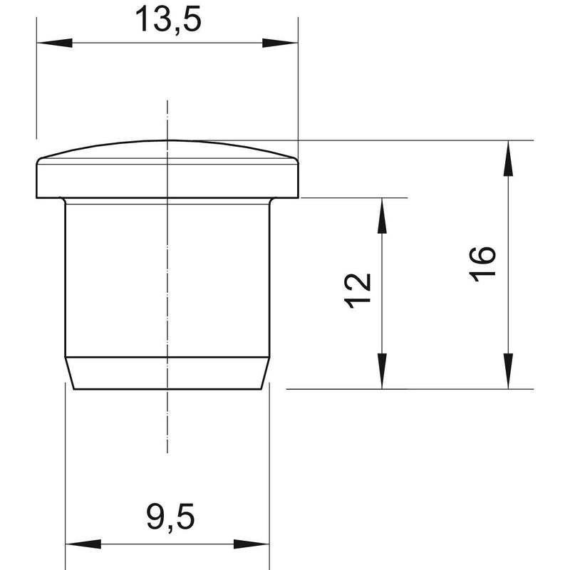 OBO Bettermann - Verschlussschraube Verschlussstopfen 107VS VM 9 PA