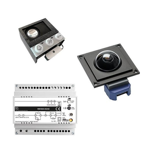 TCS Tür Control - Türsprech-Set Videosprechanlagenset VK04 mit Dome-Kameramodul