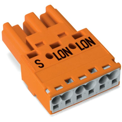 WAGO - Steckverbinder für steckbare Gebäudeinstallation Stiftteil 770-1353 3p,2L orange − 100 Stück