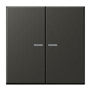 Jung - Bedienelement intelligent Taster 2fach BT LC 17102 259 ombre naturelle 59