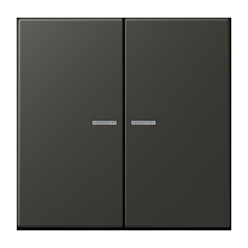 Jung - Bedienelement intelligent Taster 2fach BT LC 17102 259 ombre naturelle 59