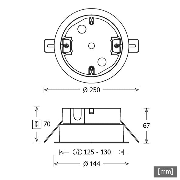 LTS Licht&Leuchten - Elektrisches Zubehör/Ersatzteile für Leuchten Stromschiene Einbau ST-EMONO/9000-BP-Dws