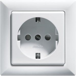 Eltako - Steckdose Schutzkontakt-Steckdose DSS+SDO55-wg rws/gl mit Oberteil