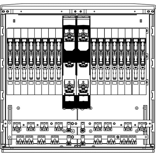 Elsta Mosdorfer - Kabelverteilerschrank LS82S.26V0C mit Sammelschienen