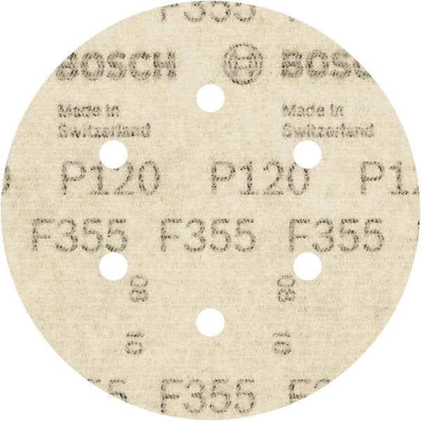 Bosch - Schleifpapier/Schleifvlies PRO F355 Schleifblatt, 150 2608605125 mm, G100, 5-tlg