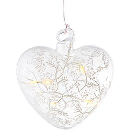 Scharnberger+Hasenbein - Festbeleuchtung LED-Deko Herz 8cm, batteri 57659 ebetrieb