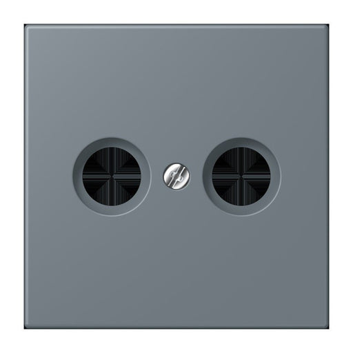 Jung - Einsatz/Abdeckung für Kommunikationstechnik Abdeckung für Antennendose LC 990 TV 251 gris 59 (4320H)
