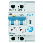 Eaton - Kombination FI-Schalter/Leitungsschutzschalter mit Zusatzeinrichtung Brandschutzschalter AFDD-20/2/B/003-A B, 20 A, Typ A