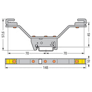 WAGO - Sammelschienenträger Sammelschienenhalter 790-311 beidseitig − 10 Stück