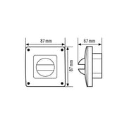 ESYLUX - Zubehör/Ersatzteile für Bewegungsmelder Abdeckung ws IP44 COVER IP44 WH f.MD180i und PD180i