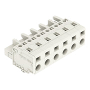 WAGO - Kabelsteckverbinder für Leiterplattensteckverbinder 1-Leiter-Federleiste 721-206/008-000 CAGECLAMP 2,5mm²,lgr − 50 Stück