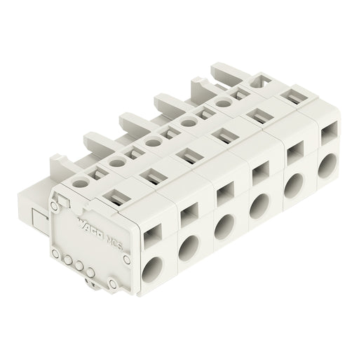 WAGO - Kabelsteckverbinder für Leiterplattensteckverbinder 1-Leiter-Federleiste 721-206/008-000 CAGECLAMP 2,5mm²,lgr − 50 Stück