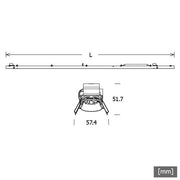 LTS Licht&Leuchten - Lichtleiste LED-Lichteinsatz LKL070118401405U19D. 840, DALI