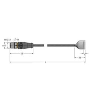 Turck - Konfektioniertes Sensor-Aktor-Kabel Anschlussleitung RSS8T-10/TXL PUR