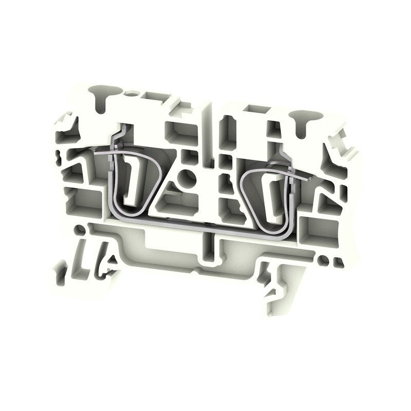 Weidmüller - Durchgangs-Reihenklemme Klemme ZDU 4 WS Zugfederanschl.,4mm² − 100 Stück