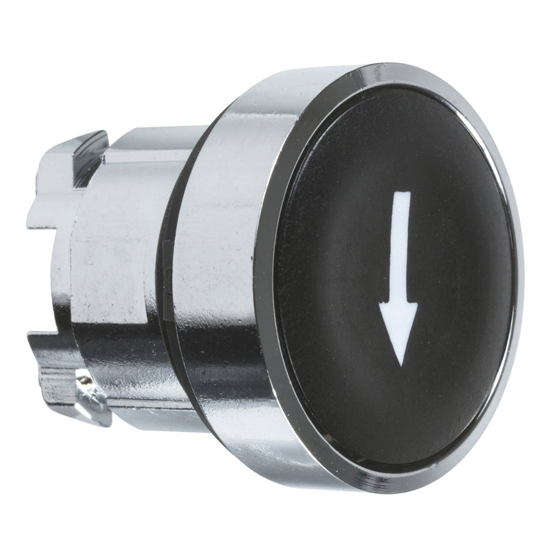Schneider Electric - Frontelement für Drucktaster ZB4BA335 flach, sw,Pfeil auf