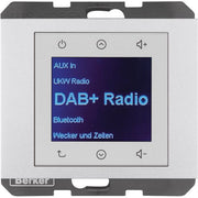 Berker - Elektronik-Gerät für Installationsschalterprogramme Radio DAB+, Bt., K.x alu 30847003
