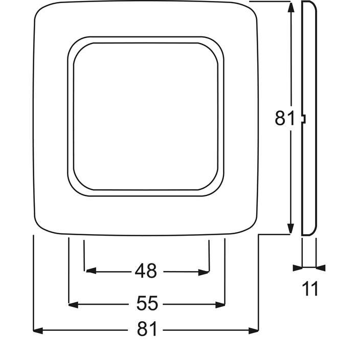 Busch-Jaeger - Abdeckrahmen Abdeckrahmen 1f.ws 1721-212  − 1 Stück
