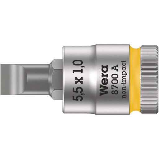 Wera - Schlitzschrauben-Einsatz für Steckschlüssel Zyklop Bit-Nuss 05003321001 1,0x5,5x28,0