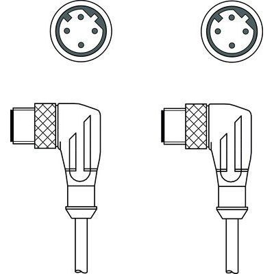 Leuze - Konfektioniertes Sensor-Aktor-Kabel Verbindungsleitung KSS ET-M12-#50143817