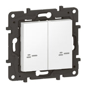 Legrand - Funksender Wandsender Licht 2-Fach Legrand 863608 Ultraweiß