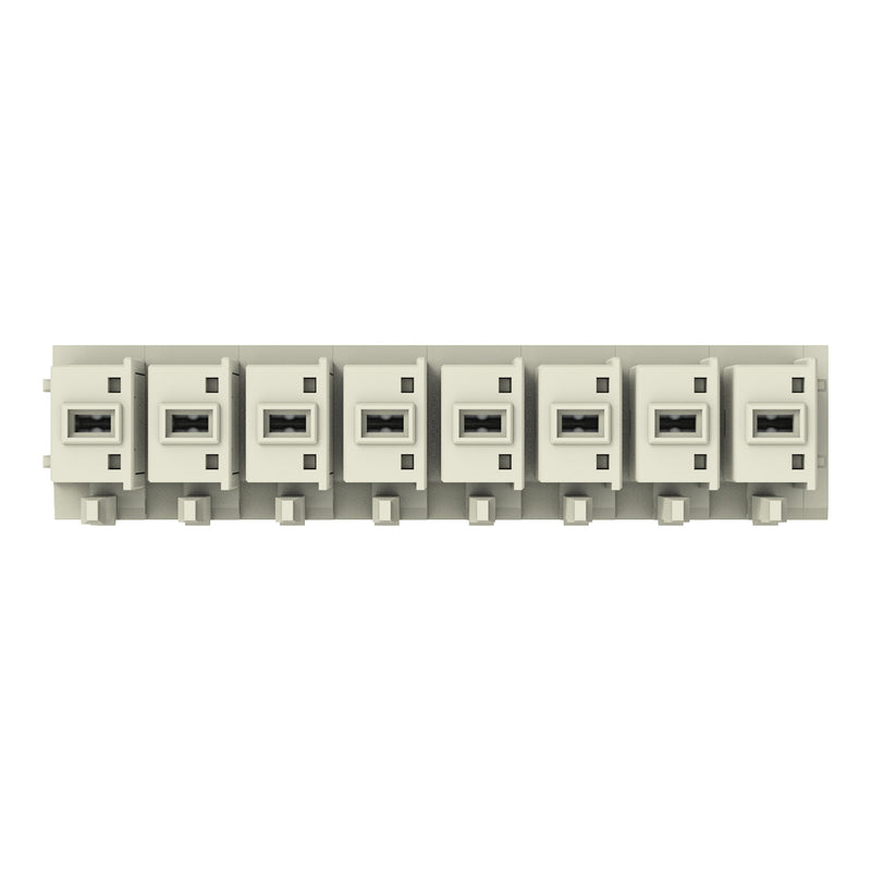WAGO - Leiterplattensteckverbinder THT-Federleiste gerade 831-3508 Maß 7,62mm,lgr − 12 Stück