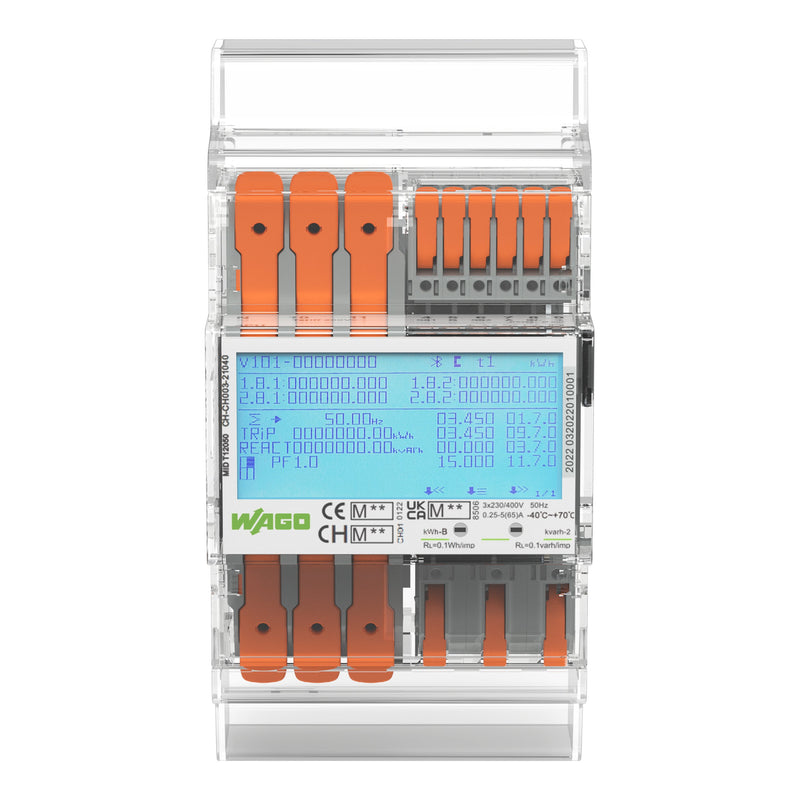 WAGO - Bussystem-Energiemanagement Energiezähler MID 879-3021 Direktanschluss,65A