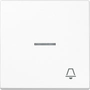 Jung - Abdeckung/Bedienelement für Installationsschalterprogramme Wippe Symbol KLINGEL aws LS 990 KO5 K WW für beleuchtb.Taster