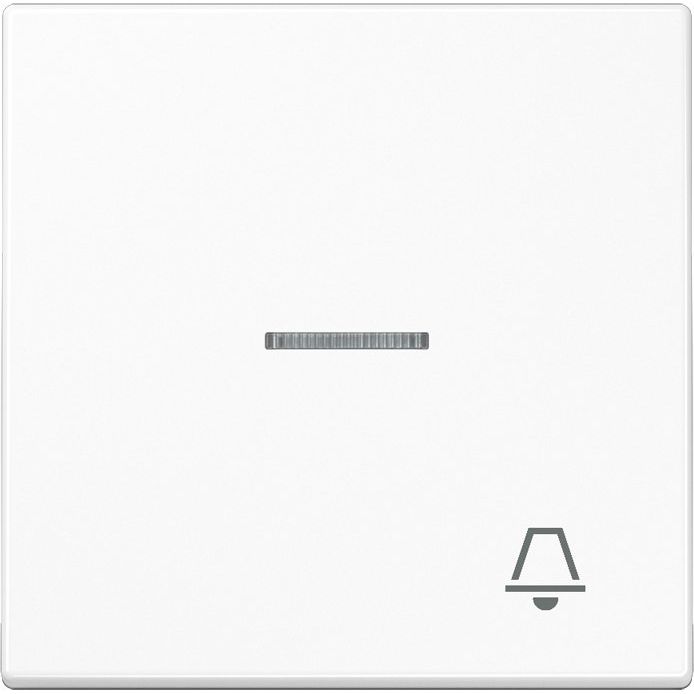 Jung - Abdeckung/Bedienelement für Installationsschalterprogramme Wippe Symbol KLINGEL aws LS 990 KO5 K WW für beleuchtb.Taster