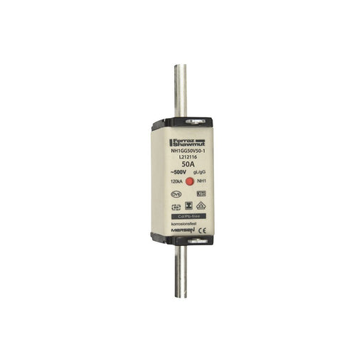 Mersen - Messersicherung NH-Sicherungseinsatz SG NH1GG50V50-1 Gr.1 gG 50A/500V KM