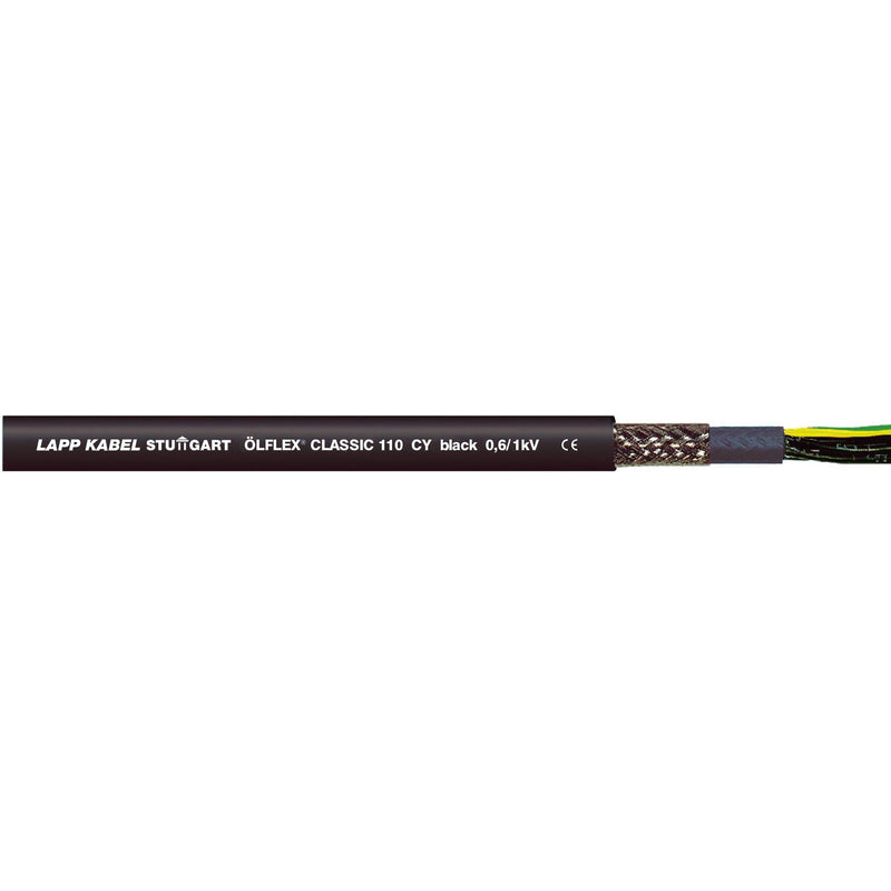 Lapp Kabel&Leitung - Energiekabel >= 1 kV, für ortsveränderlichen Einsatz ÖLFLEX CLASSIC 110 CY BK 1121241 0,6/1kV 7G0,75