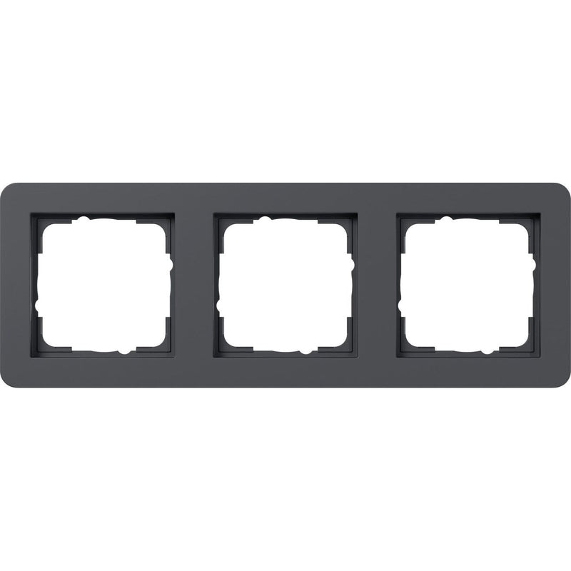 Gira - Abdeckrahmen 3fach 0213152 anthrazit