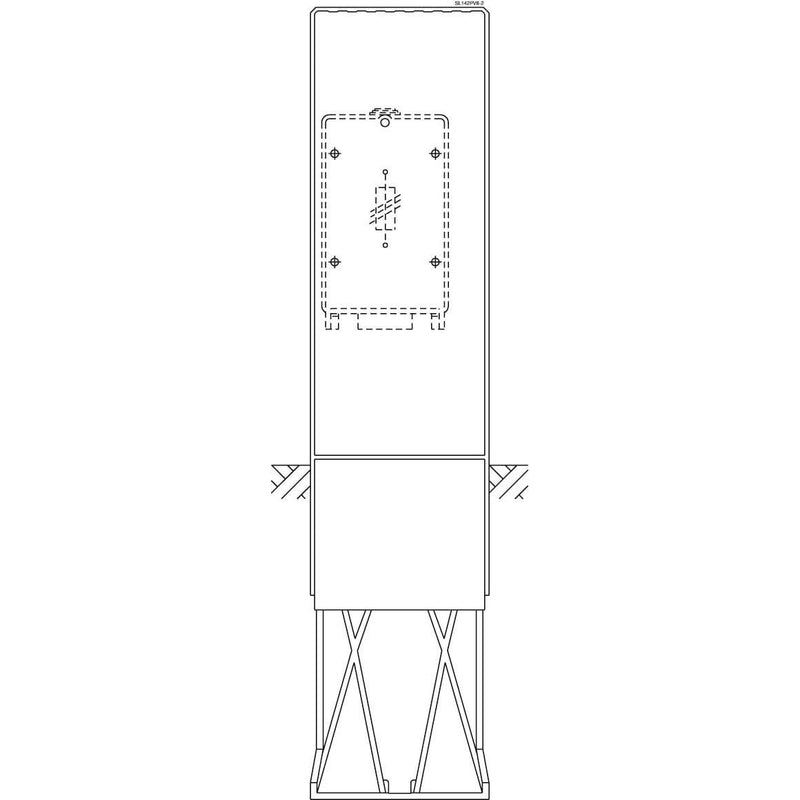 ABN - Leergehäuse Anschlusssäule SL142PV8-2 FB1 BH4