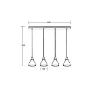 Brumberg Leuchten - Decken-/Wandleuchte Pendelleuchte 4x E27 57407850