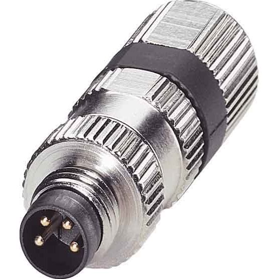 Phoenix Contact - Rundsteckverbinder, feldkonfektionierbar (Industriesteckverbinder) Sensorsteckverbinder SACC-M 8MS-4PCON 4pol.,gerade