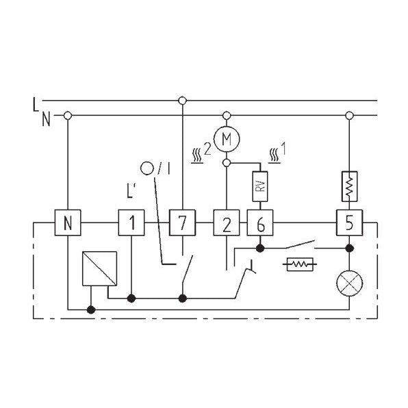 Eberle Controls - Raumthermostat/Uhrenthermostat Raumtemperaturregler RTR-E 7712