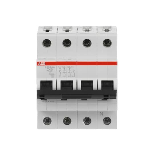 ABB Stotz S&J - Leitungsschutzschalter Sicherungsautomat S203-C40NA 6 kA, 40 A, 3P+NA