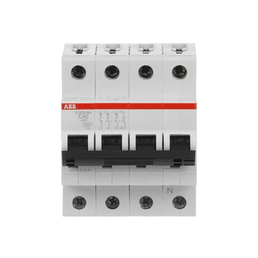 ABB Stotz S&J - Leitungsschutzschalter Sicherungsautomat S203-C40NA 6 kA, 40 A, 3P+NA