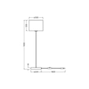 Ledvance - Stehleuchte E27 D. C. Cyl.Floor E27 braun