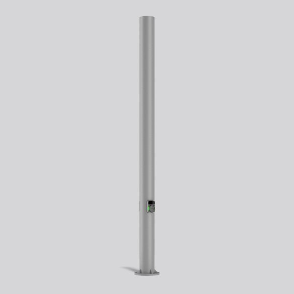 RZB - Ladestation E-Mobility Mast mit Wallbox 811184 2x22kW, silber