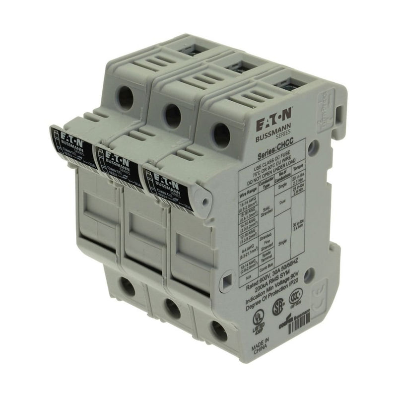 Eaton - Halter für zylindrische Sicherung Sicherungshalter CHCC3DU 30 A, AC 600 V − 4 Stück