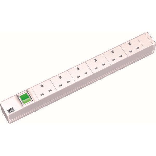 Bachmann - Power distribution unit (PDU) 19Zoll Steckdosenleiste 6f 333.805 1HE, mit Schalter