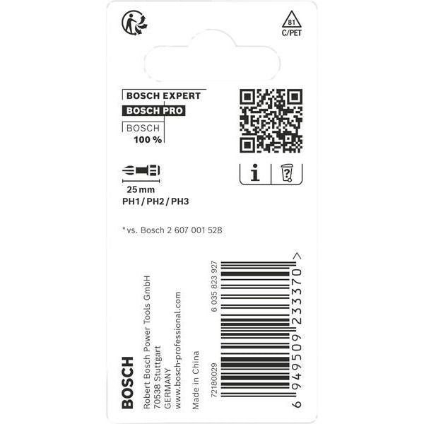 Bosch - Bit PRO PH Impact Bit 2608522470 Set, 25 mm, 3-tlg
