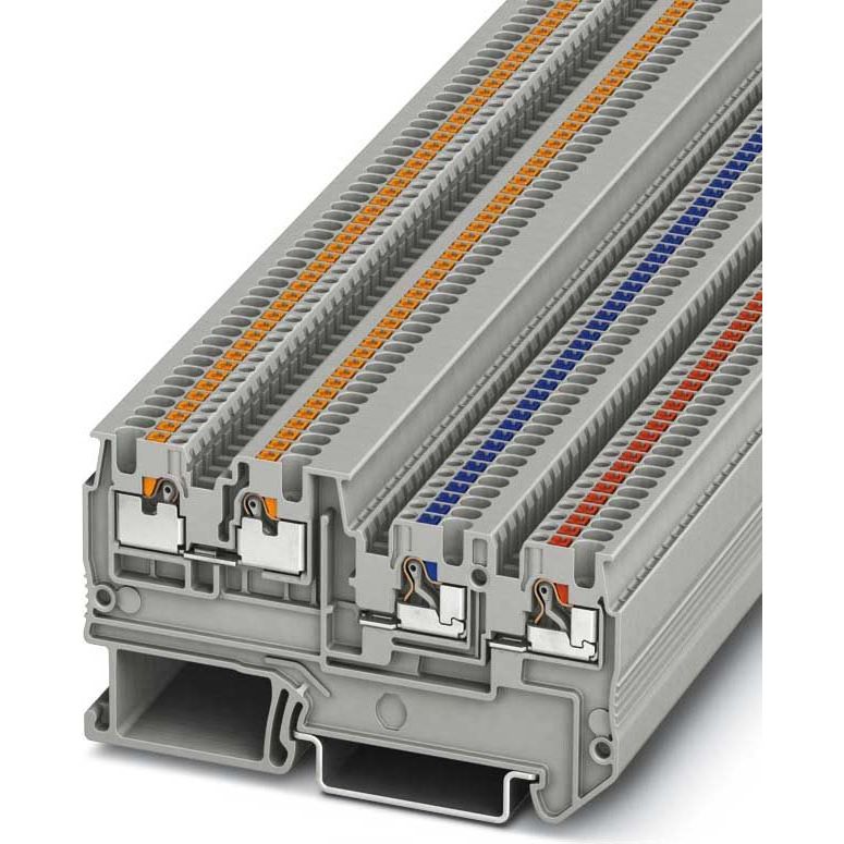 Phoenix Contact - Initiator/Aktor-Reihenklemme Initiatoren-/Aktorenklemme PTIO1,5/S/3-LED 24GN 0,14-1,5qmm, grau − 50 Stück