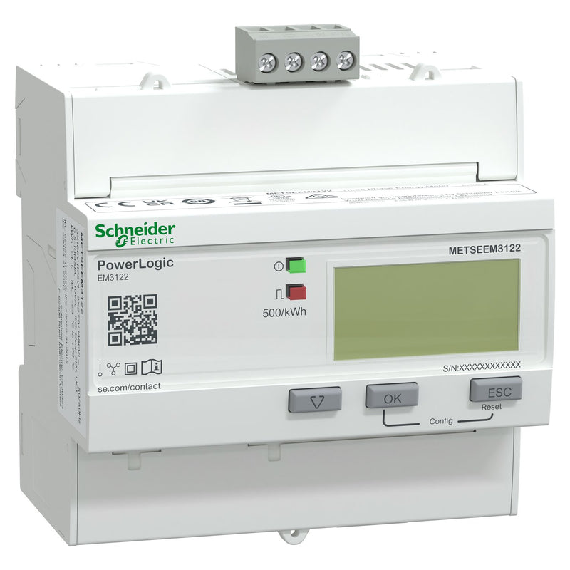 Schneider Electric - Elektrizitätszähler Energiezähler EM3122, 3 METSEEM3122 phasig, 45 A,Klasse1
