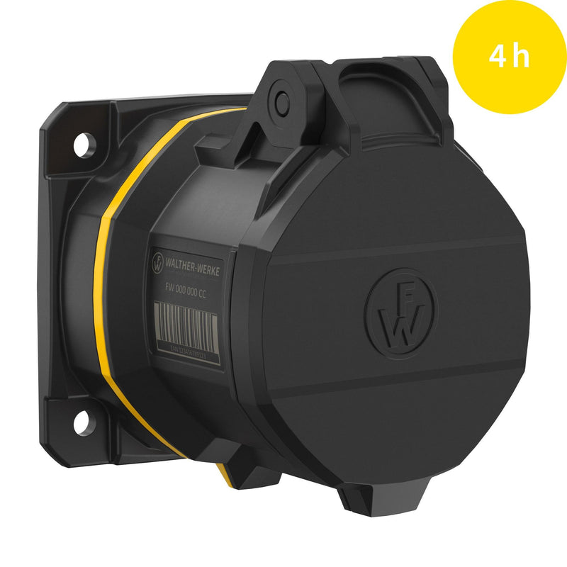Walther Werke - CEE-Anbausteckdose (IEC 60309) CEE NEO Anbaudose gerade FW430404CC 32A 4P 4h IP54