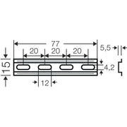 Hensel - Tragschiene DK TS 04 15mm für KF04