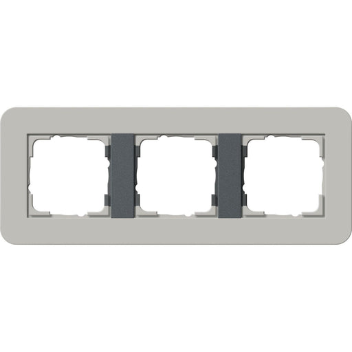 Gira - Abdeckrahmen 3fach 0213422 Grau/Anthrazit
