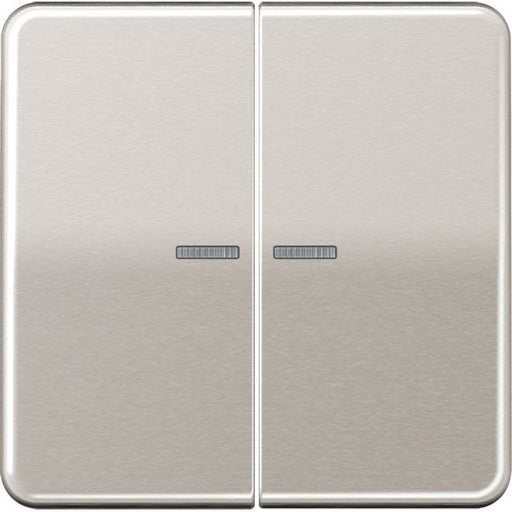 Jung - Bussystem-Tastsensor KNX RF Taster 2fach CD 10921 ST RF PT Aluminium eloxiert